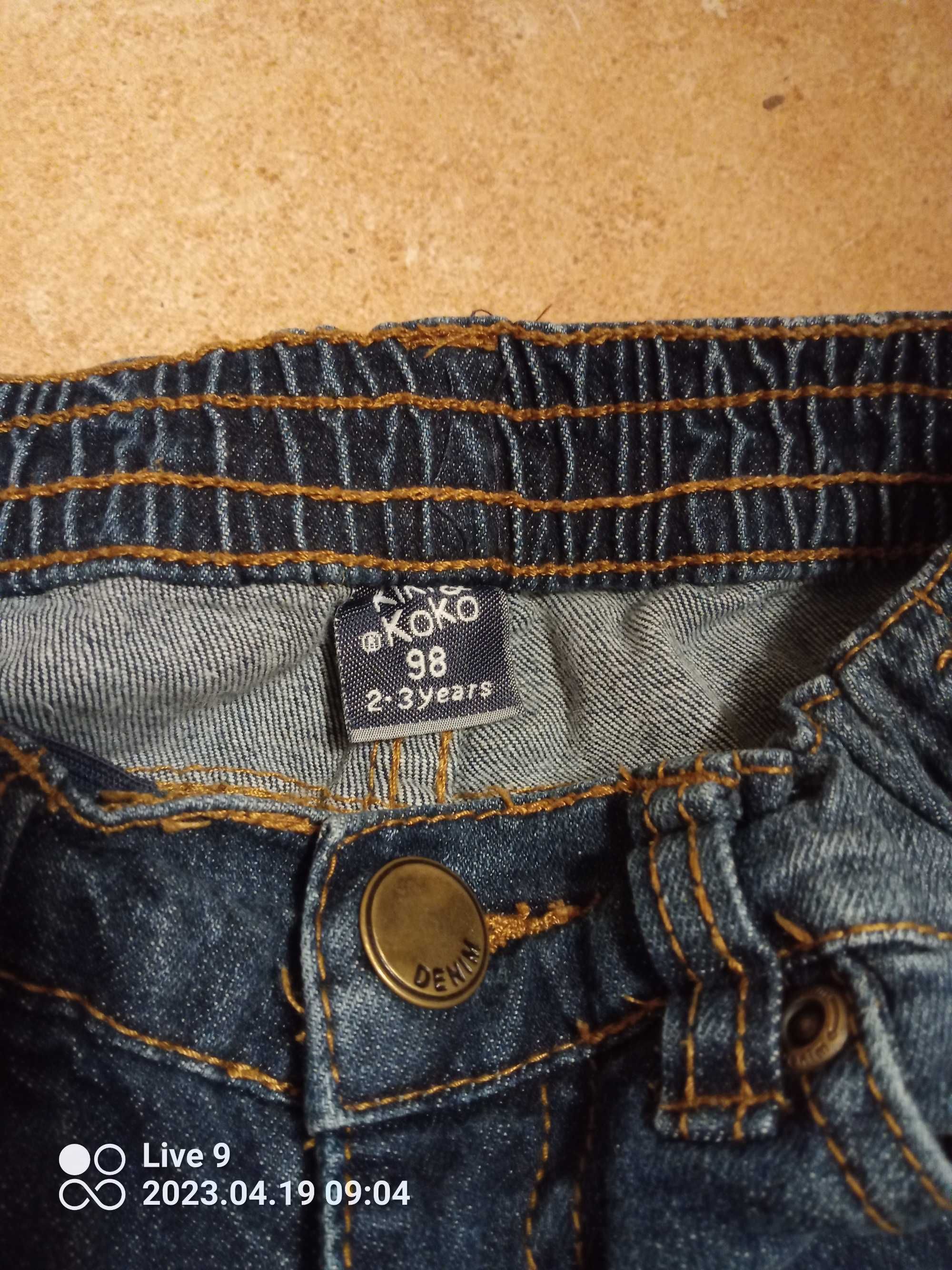 spodnie jeansy dziecięce r.98