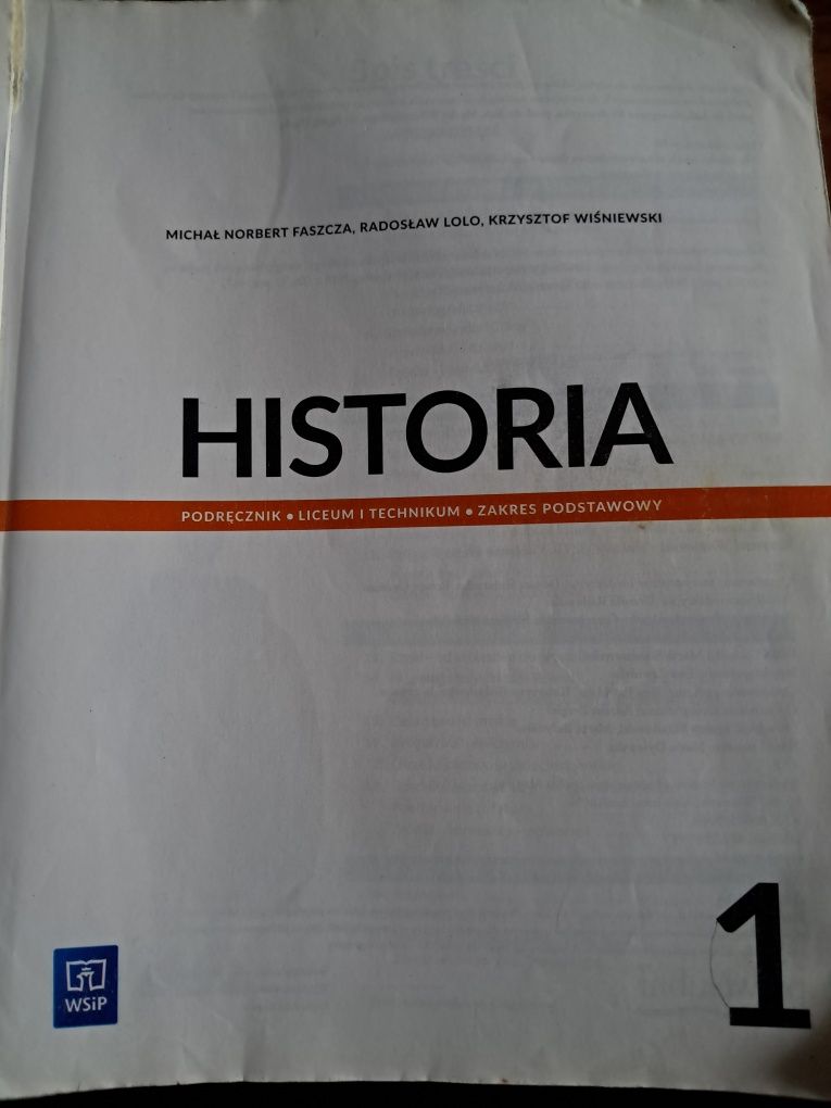 Książka historia 1, technikum i liceum