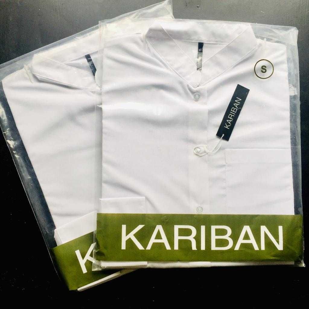 Camisas Brancas Tam. S Gola Mao, Farda Restauração, Kariban K515