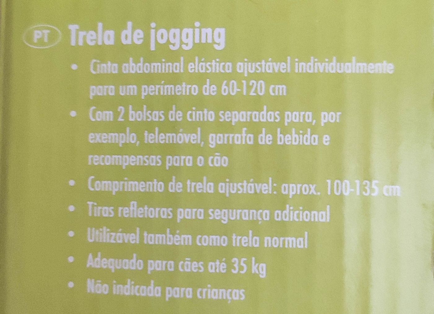 Cinto com trela para corrida com o cão - NOVA