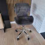 Fotel obrotowy dla dziecka 86cm szary