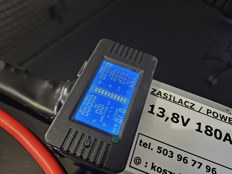 Zasilacz 14,4V 180A amperomierz/woltomierz  - Podtrzymanie Napięcia