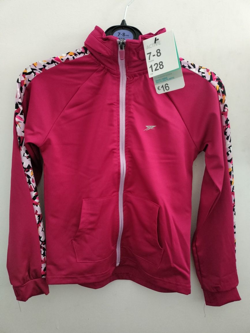 Bluza sportowa fuksja rozmiar 128