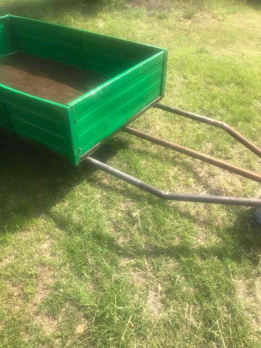 Причіп мотоблока. Причеп на трубі 50мм з сцепкою