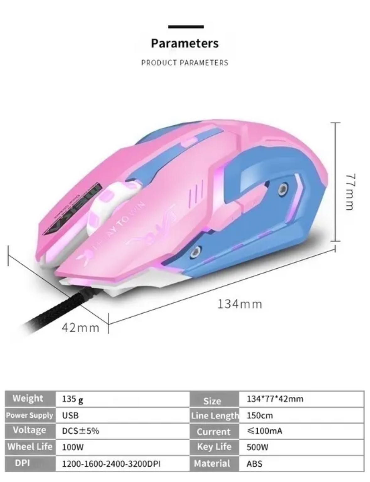 Cutie Gaming mouse, myszka do grania