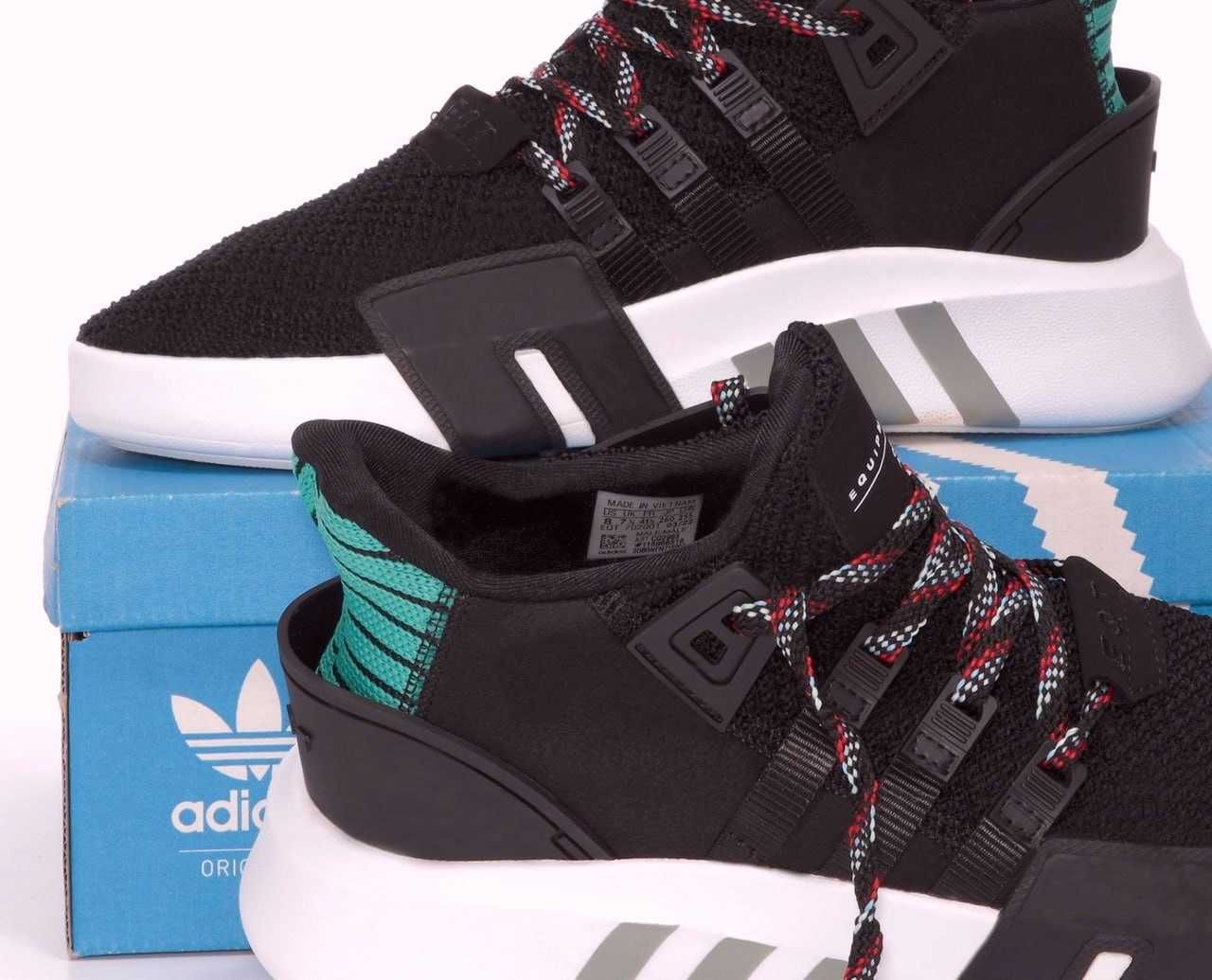 Кроссовки Adidas EQT Bask Black/White Mint