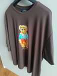 Brązowy t-shirt Polo Ralph Lauren z misiem