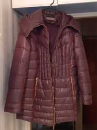 Pikowana kurtka damska zimowa z kapturem KAIDASI