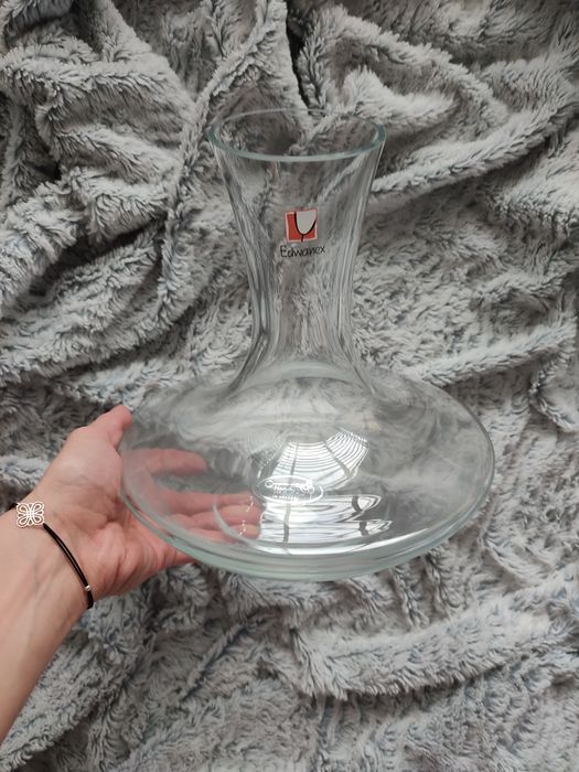 Karafka nowa + zabawny kieliszek na wino / butelka