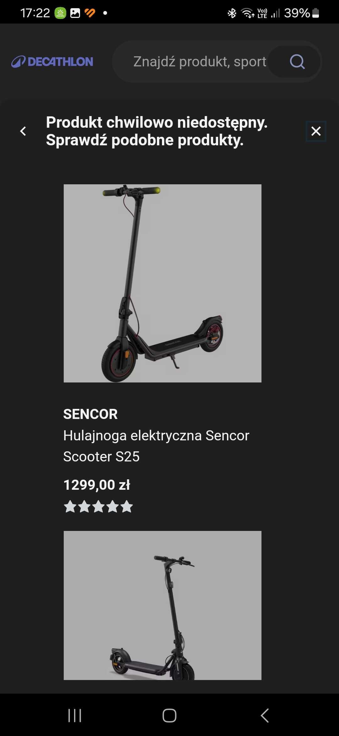 Hulajnoga elektryczna SENCOR SCOOTER ONE S20
