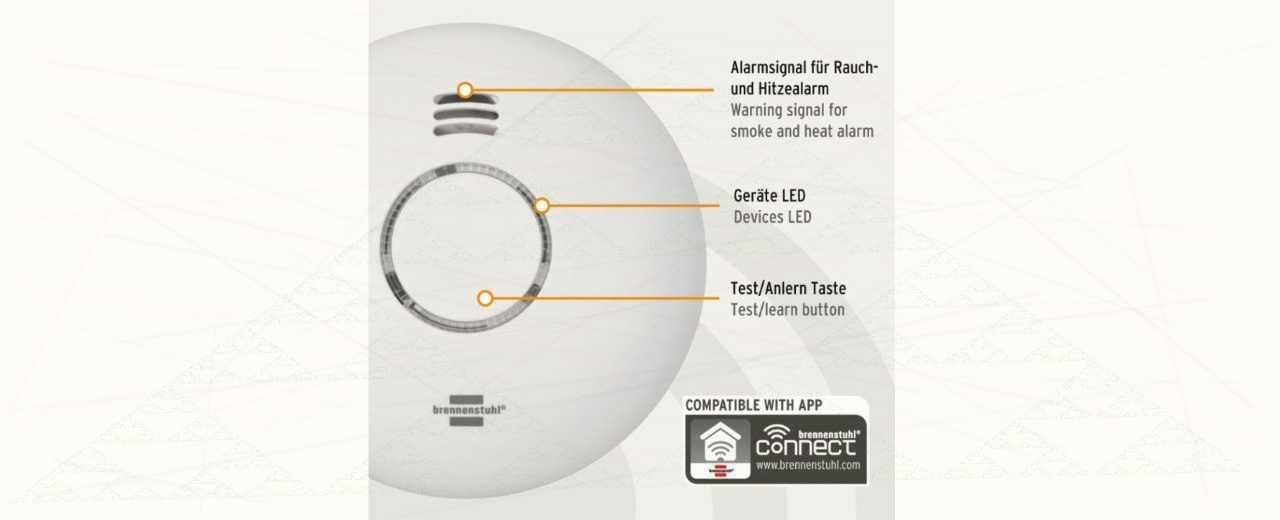 Brennenstuhl WiFi WRHM01 czujnik dymu i ciepła