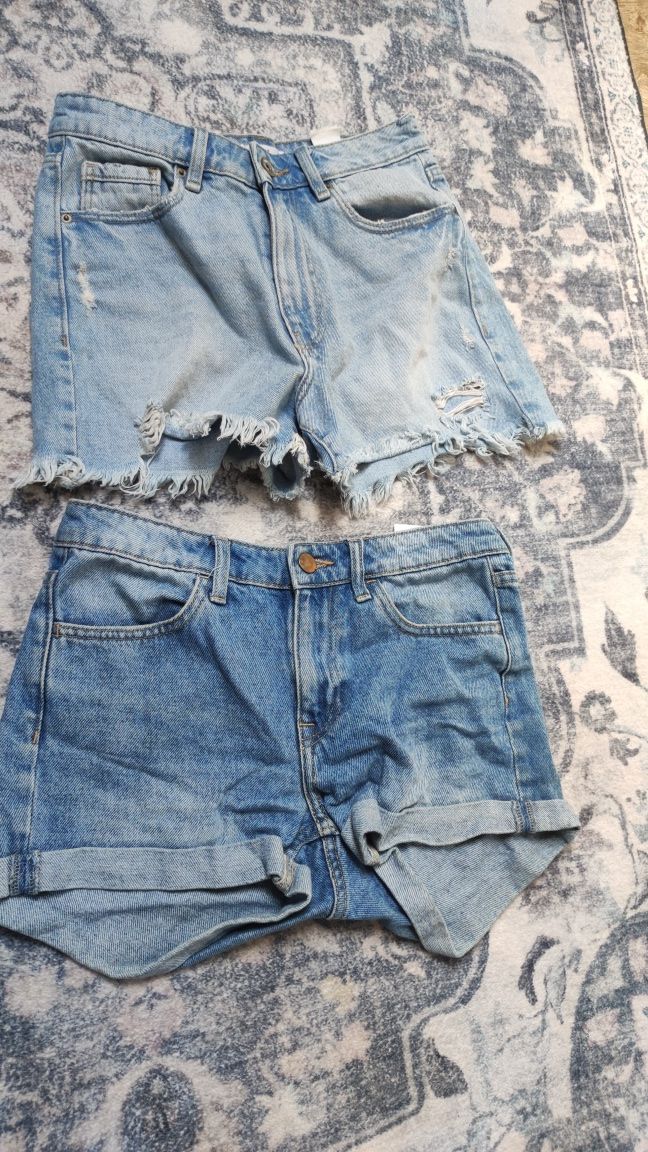 Shorty jeansowe spodenki H&M sinsay