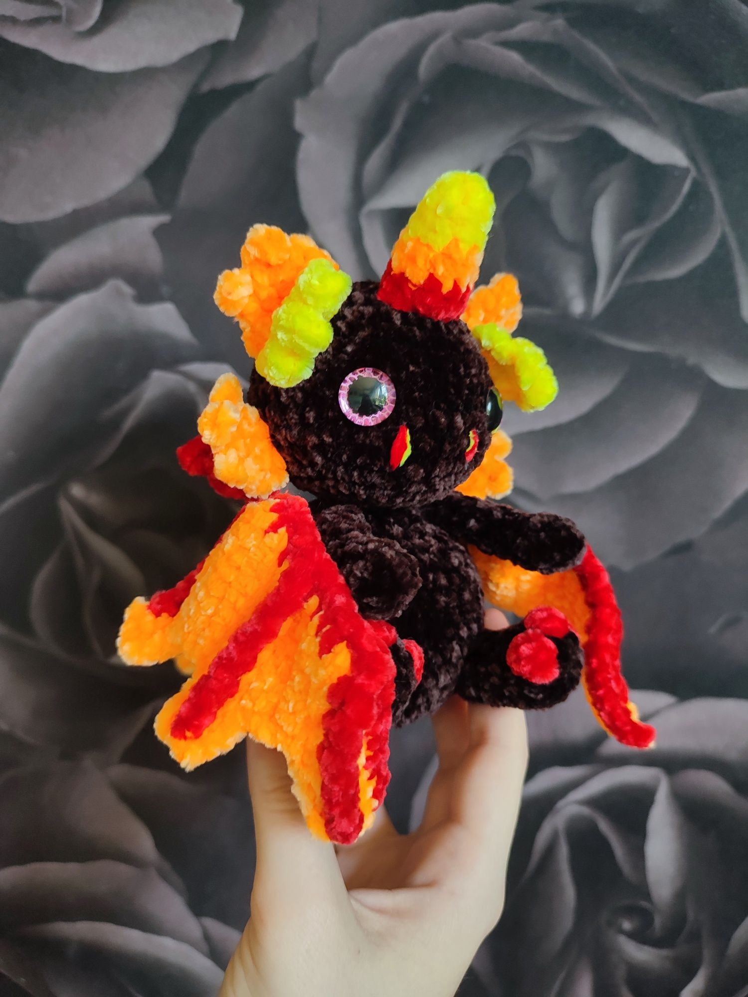Magiczna ognista wróżka amigurumi