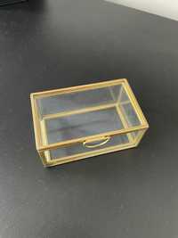 Szkatułka szklana - pudełko na obrączki