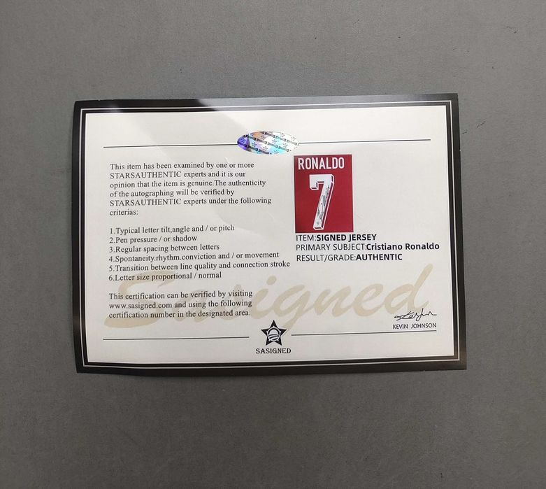 Camisola de Portuga 2024l c. Ronaldo assinada