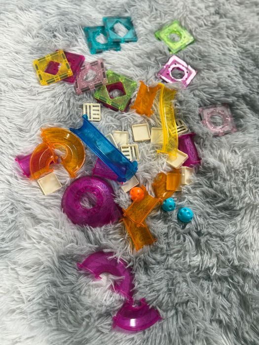 Klocki magnetyczne tor kulkowy