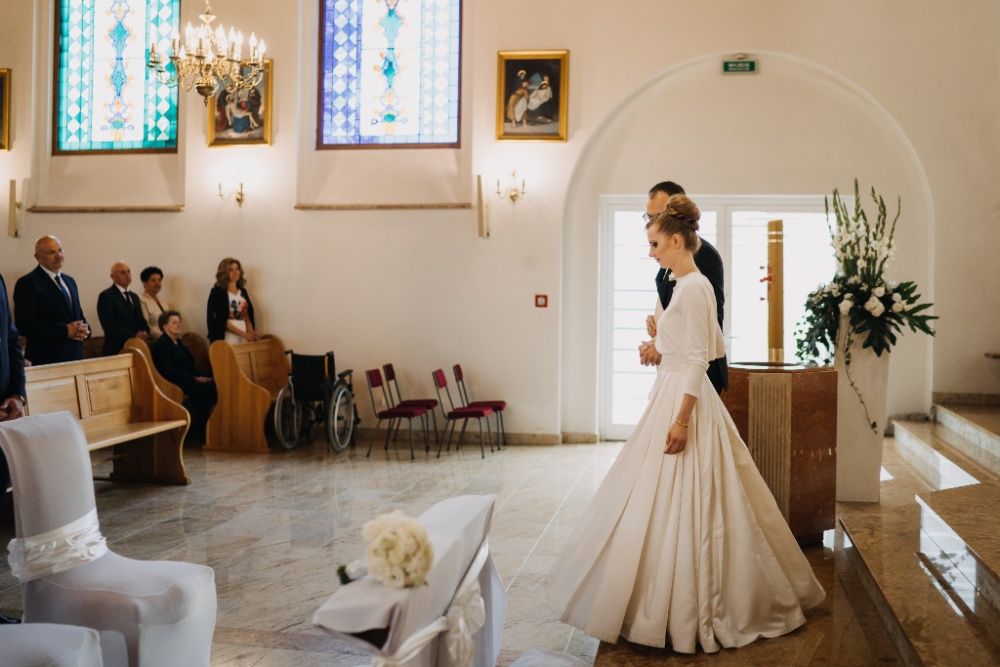 Suknia ślubna princessa Pronovias Dalamo - ivory - rozmiar 34