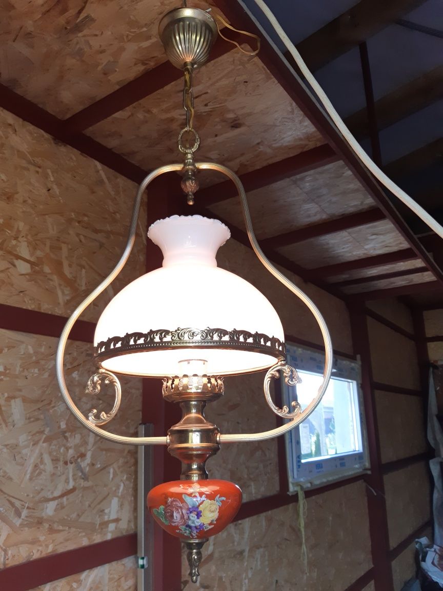 Lampa wisząca, typ holenderski, z dawnych lat, bardzo dobry stan