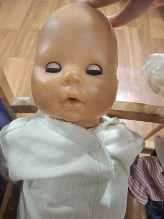 Ліжко з пупсами, ляльками, набір, лот