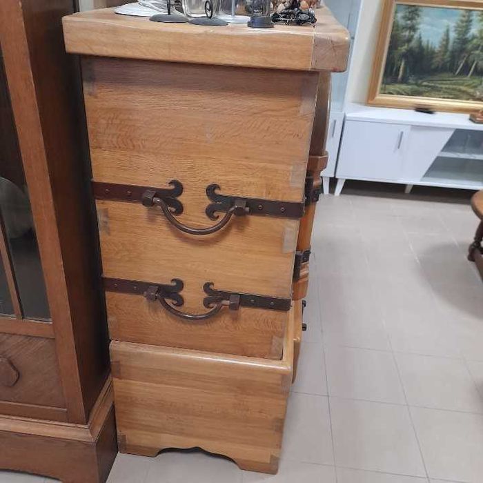 Komoda drewniana dębowa