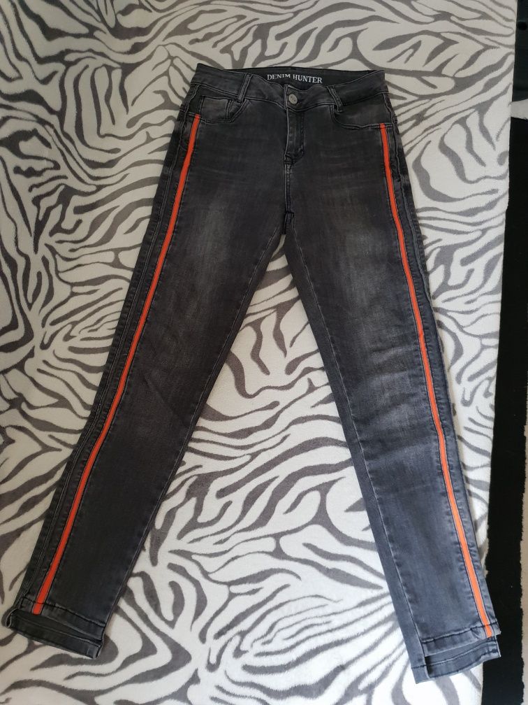 Spodnie/jeansy Denim Hunter, rozm. 26/XS, lampasy