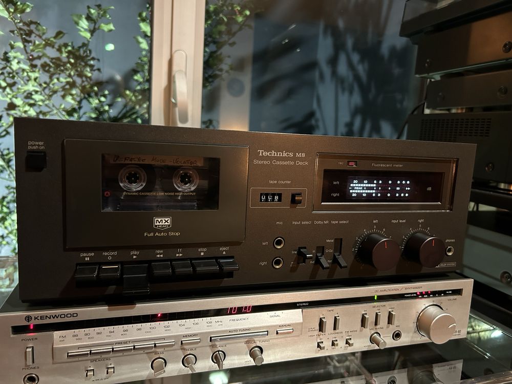 Deck de cassetes Technics M8, em otimo estado, todo revisto.