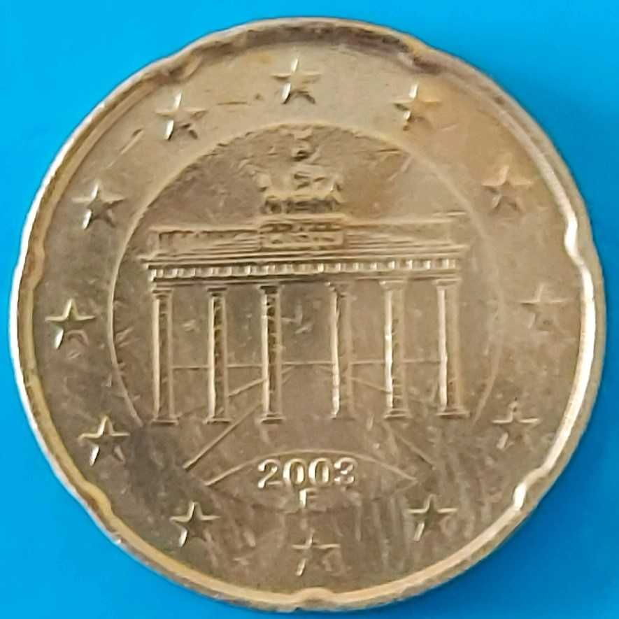 20 Cêntimos de 2003 Letra F,  da Alemanha