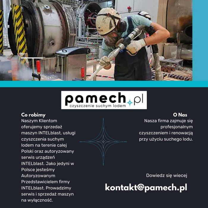Nowa maszyna do czyszczenia suchym lodem. Sprzedaż, serwis cały kraj.