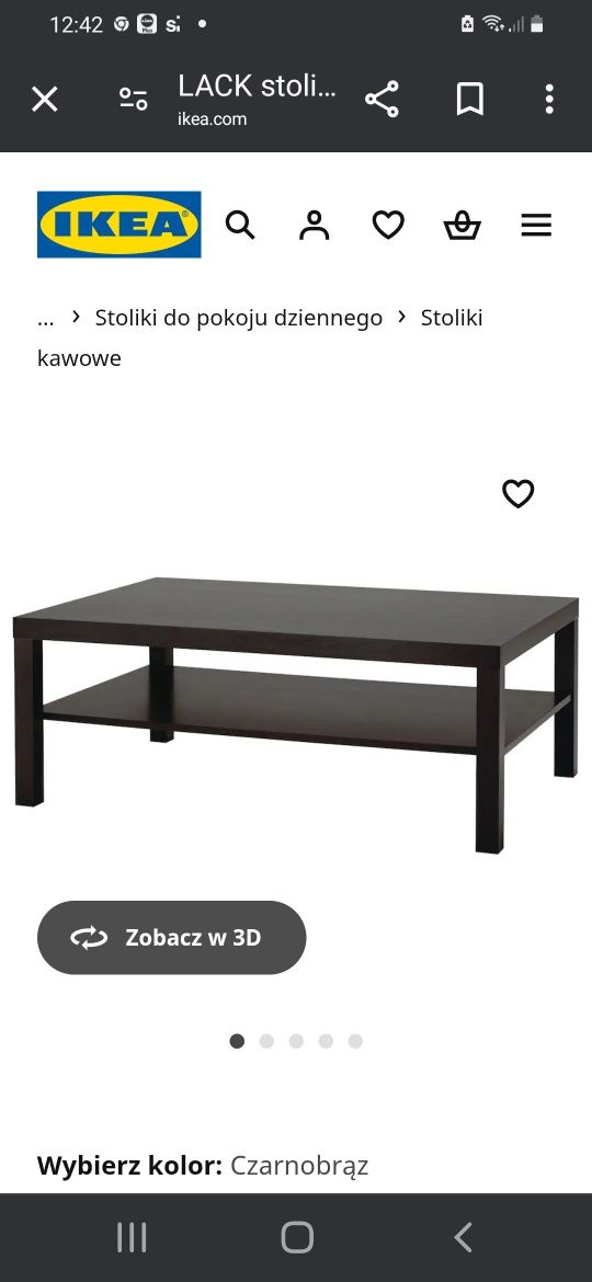Stól ikea ciemnobrązowy