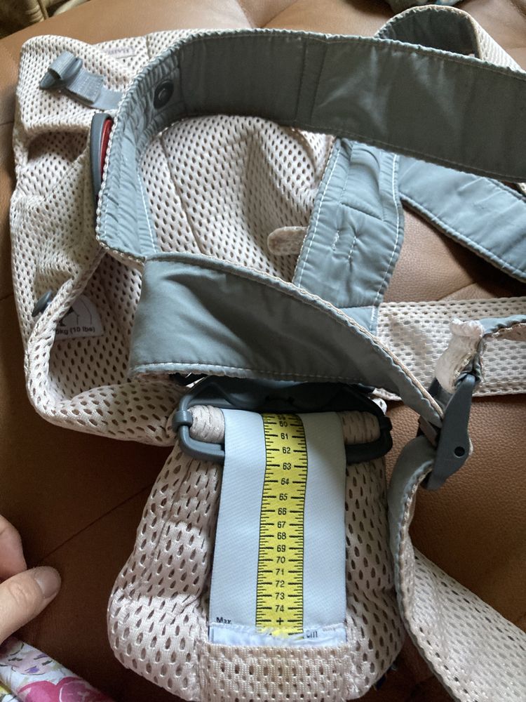 Nosidlo Babybjorn mini mesh - perłowy róż