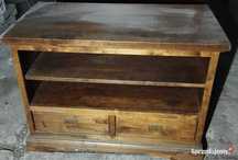 Komoda szafka RTV lite drewno 100x55x72