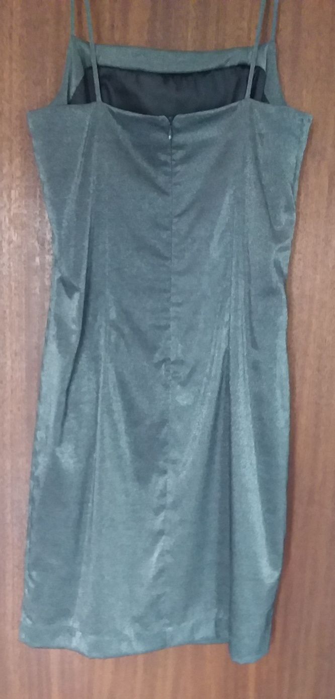 Vestido  Salsa jeans  cinza brilhante novo