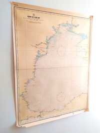 Карта Чёрного моря яхтинг яхтенная карта лоция Чёрное море морская ВМФ