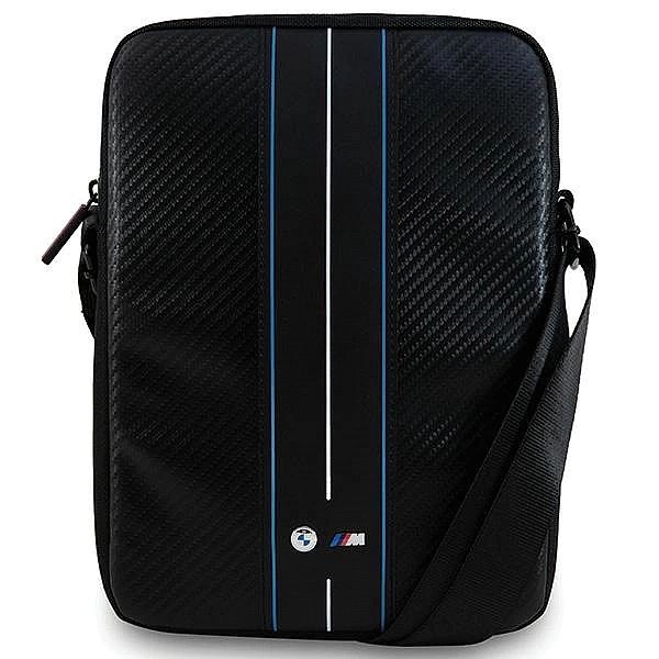 Torebka BMW Carbon & Blue Stripe na tablet 10" - czarna