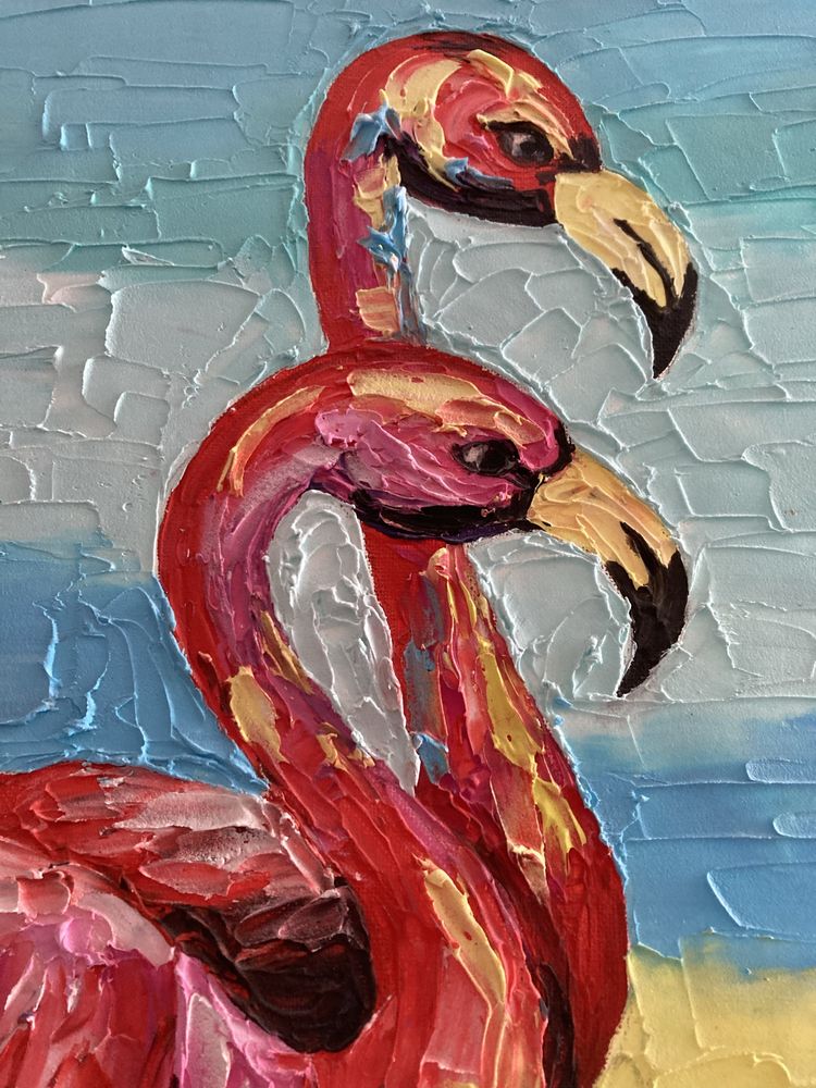 Obraz flamingi płótno 30x40
