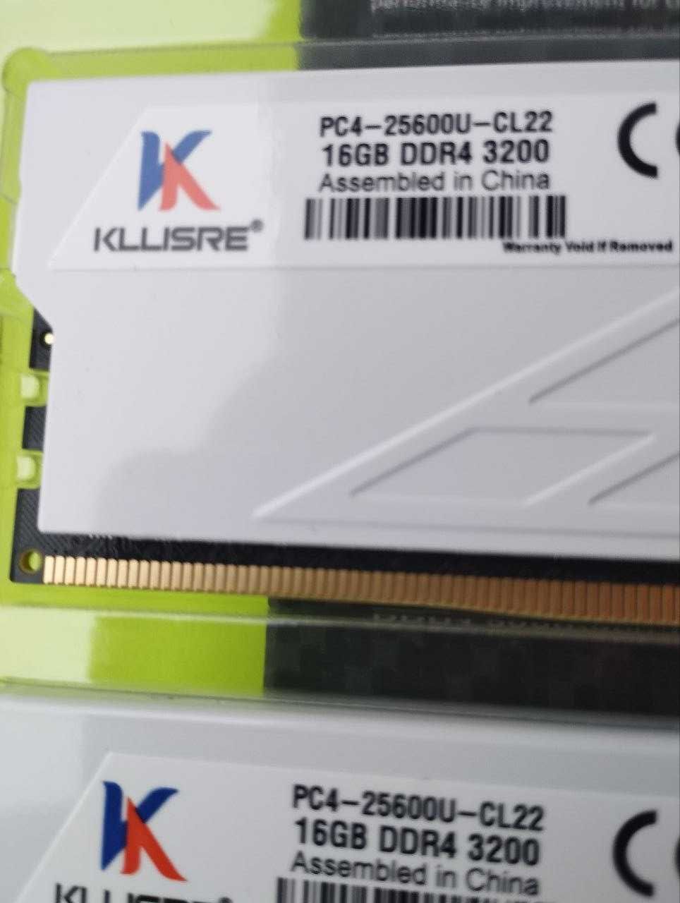 Оперативна пам’ять DDR4 3200 MHz Kllisre 32 gb (16GB +16gb)