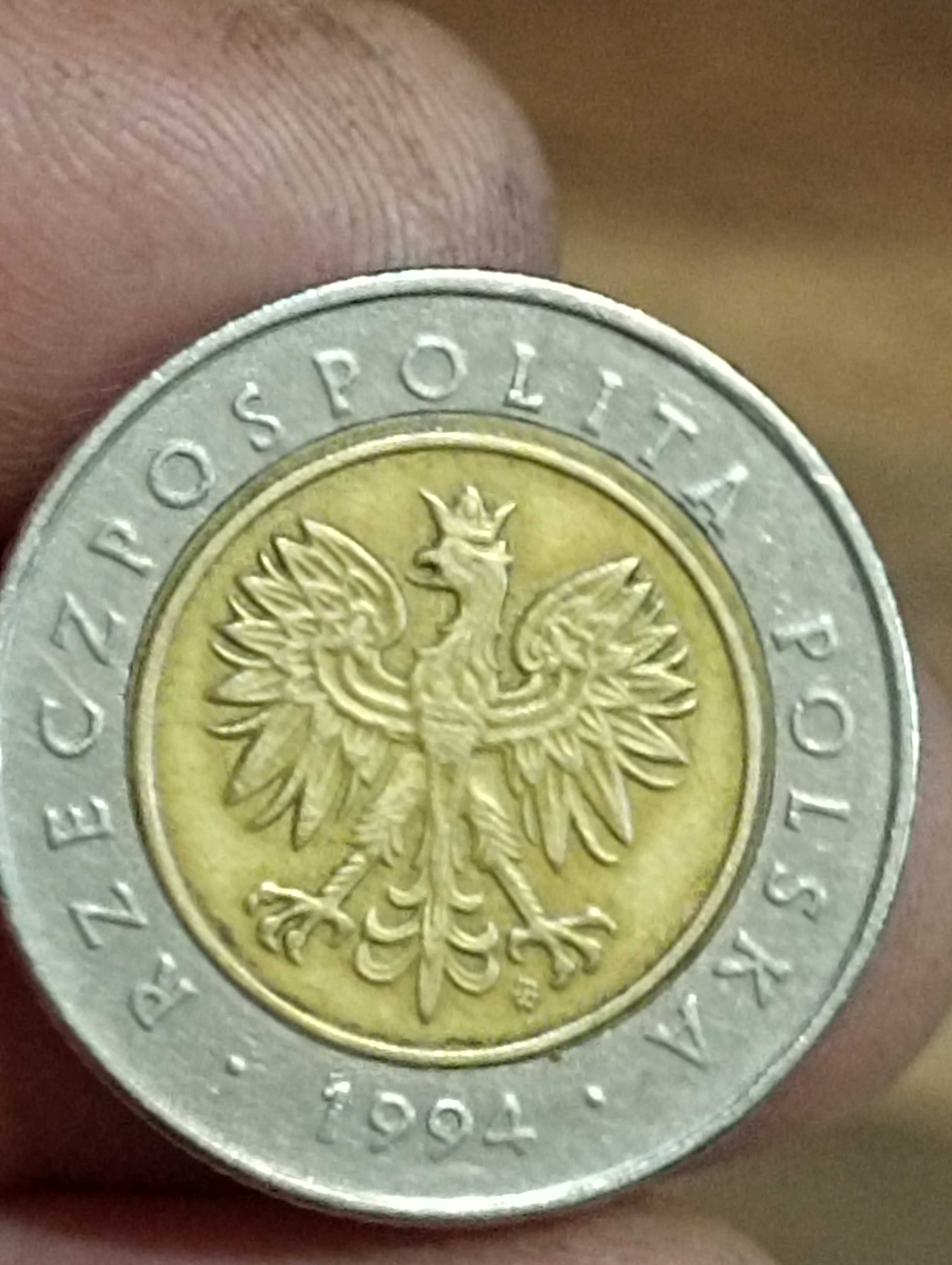 Moneta  5 zloty 1994 rok