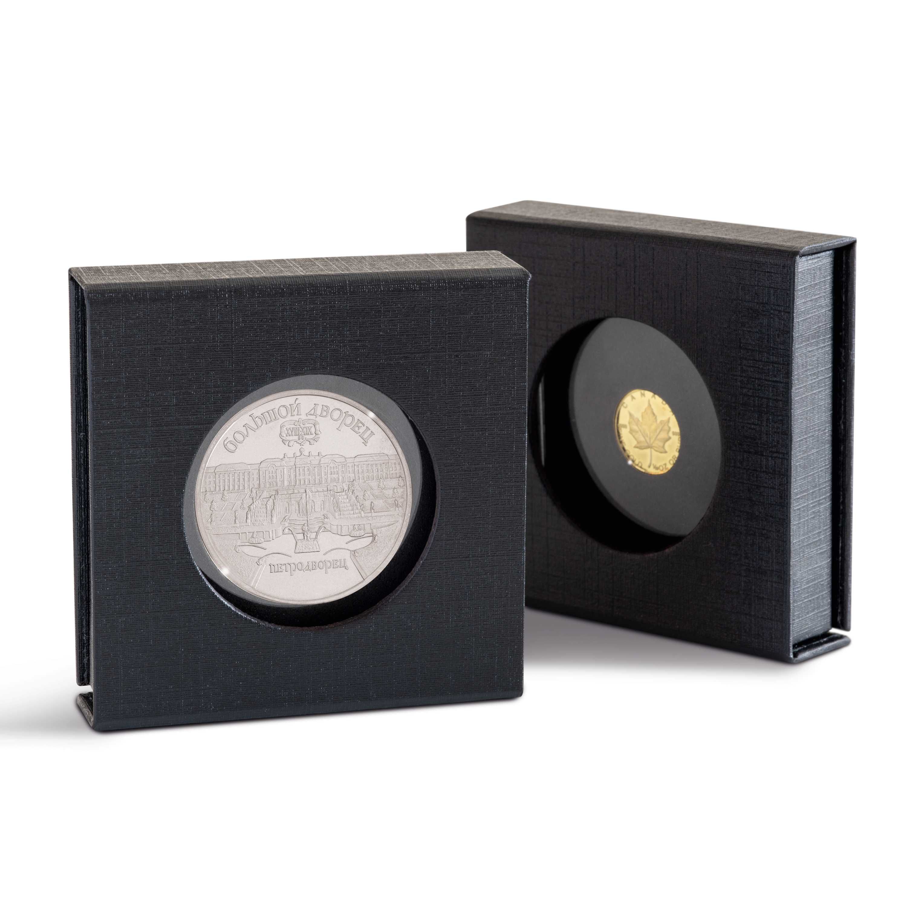 Pudełko Leuchtturm na monety w Kapslu Quadrum AirBOX VIEW magnes
