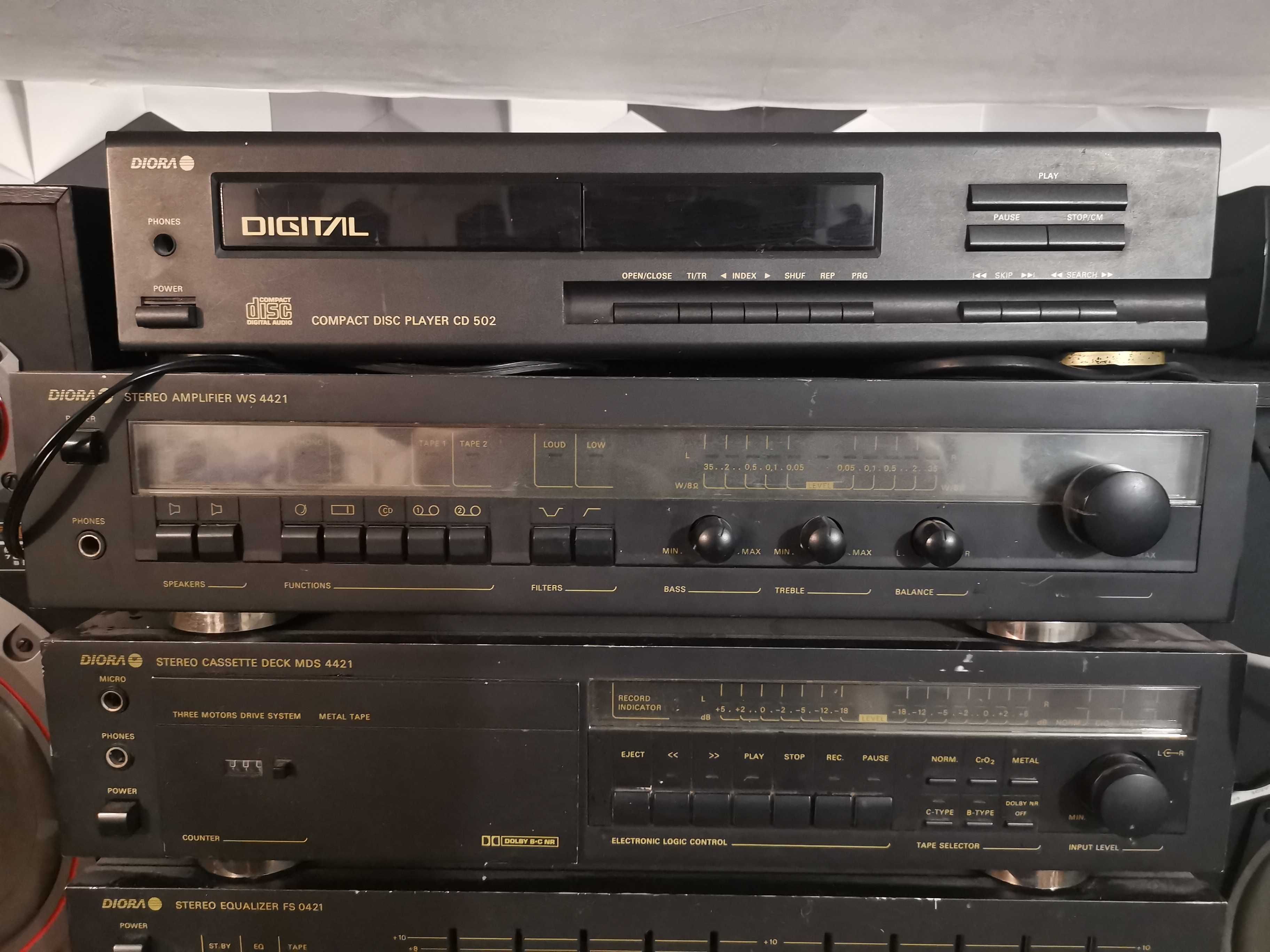 Wieża unitra Diora  WS4421, AS9461, MDS4421, CD502 FS0421 Space 86