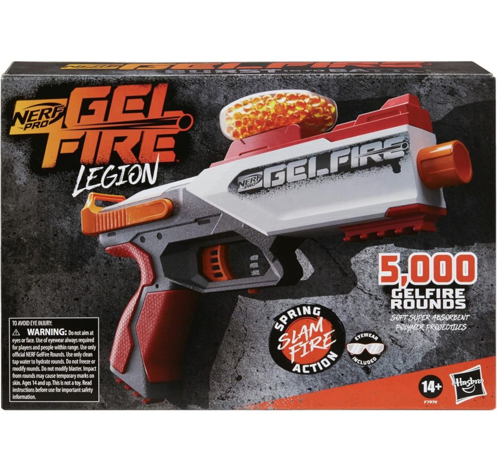 Nerf Pro Gelfire Legion Spring Action Blaster Hasbro