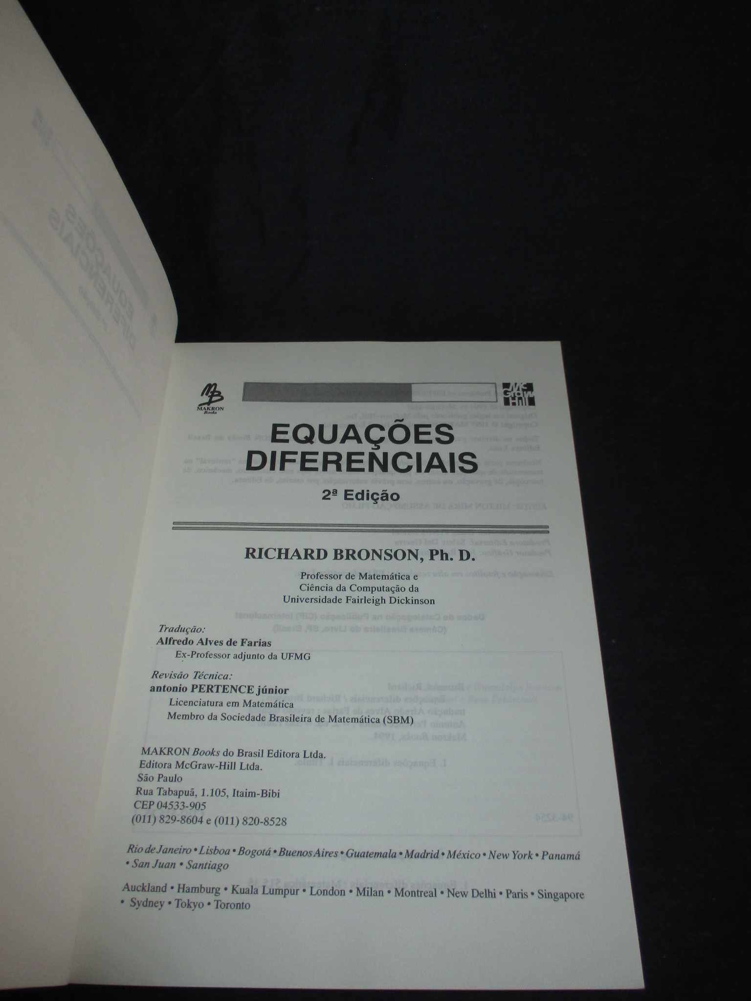 Livro Equações Diferenciais Richard Bronson Schaum