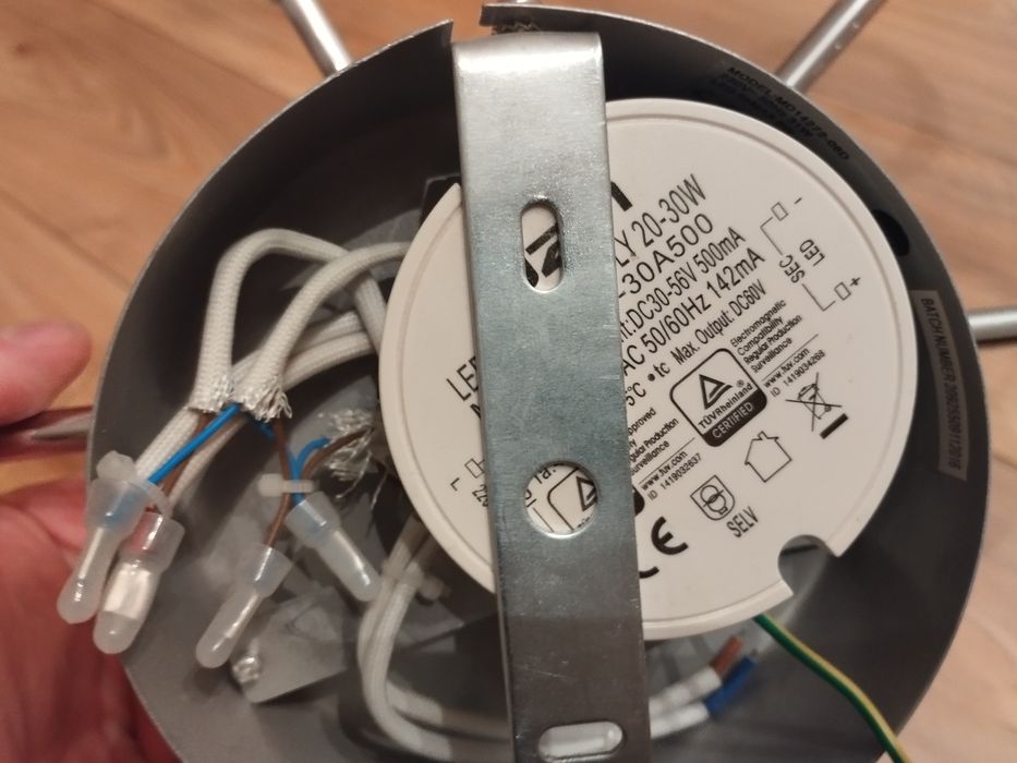 Lampa sufitowa LED 6 ringów