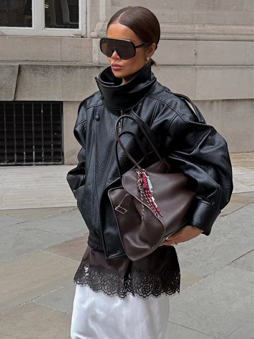 Шкірянка куртка косуха Zara Зара - 4391/872