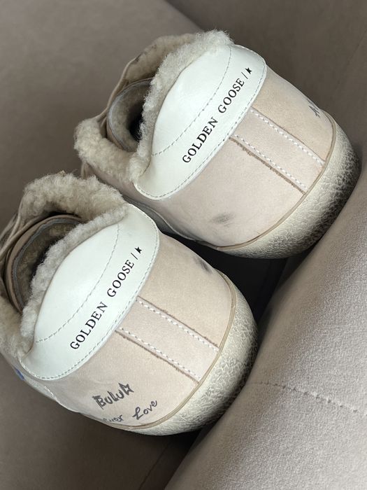 Кросівки зимові на хутрі Golden Goose преміум якість