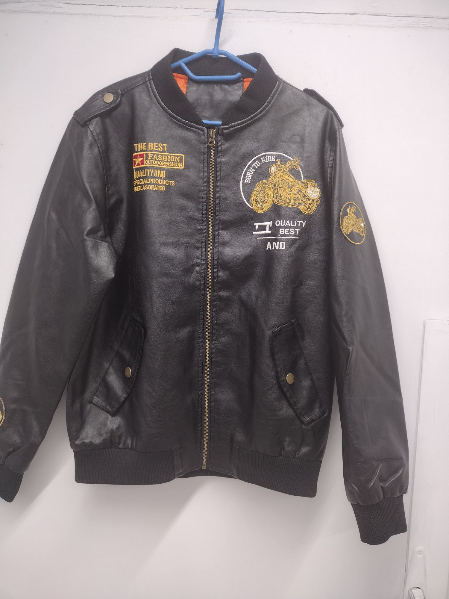 Kurtka męska bomberka vintage  motocyklowa