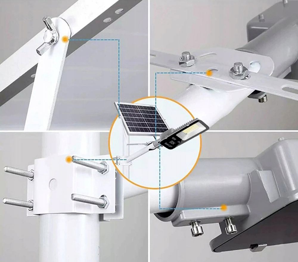 MOCNA Lampa SOLARNA 1200W LED panel solarny Wydajna ledy eva