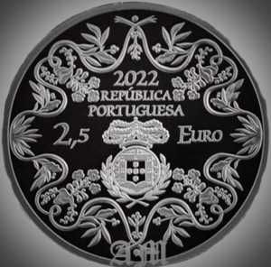 PORTUGAL - Moeda 2.50€ Prata PROOF - 200 anos da Constituição de 1822