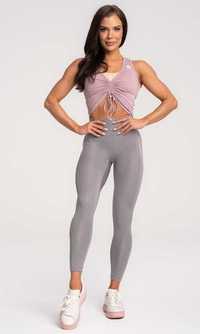 Gym Glamour legginsy classic Szare rozm. L - nowe