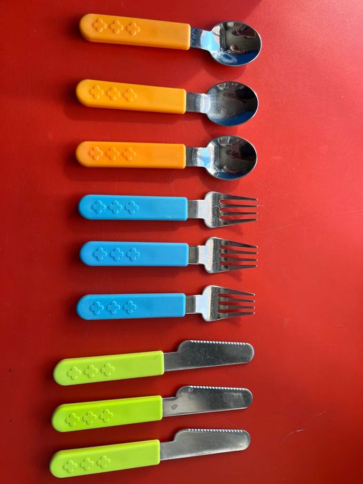 Ikea sztućce dziecięce 3 komplety
