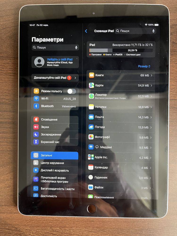 Ipad 6 1893 32g wifi